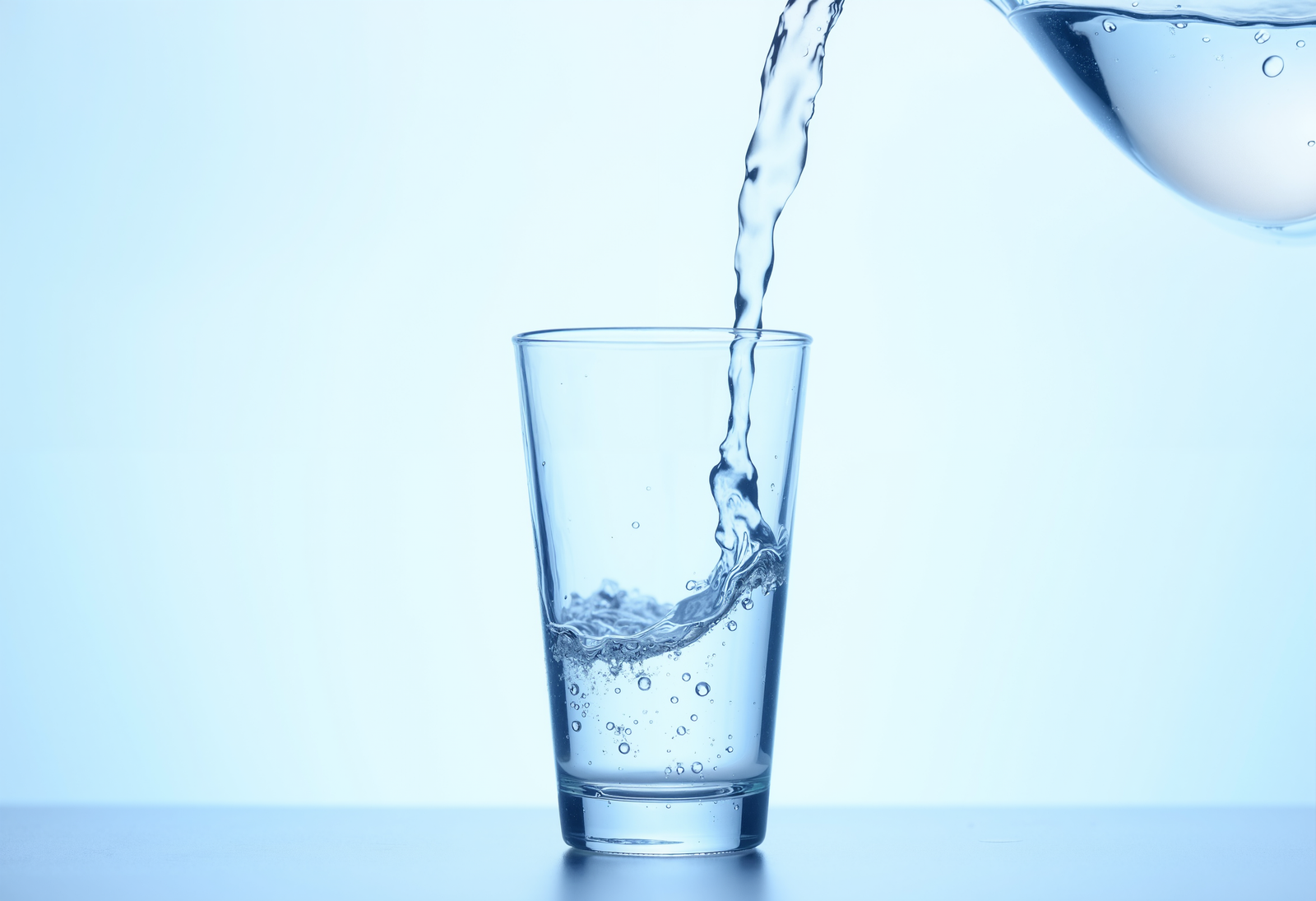Clean drinking water being poured into a glass at home — water quality varies dramatically by US state
