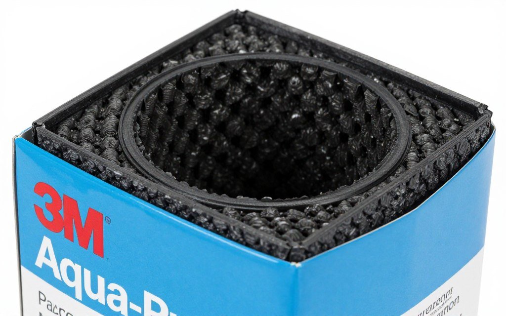3M filter cartridge showing carbon block construction 3M filter cartridge showing carbon block construction