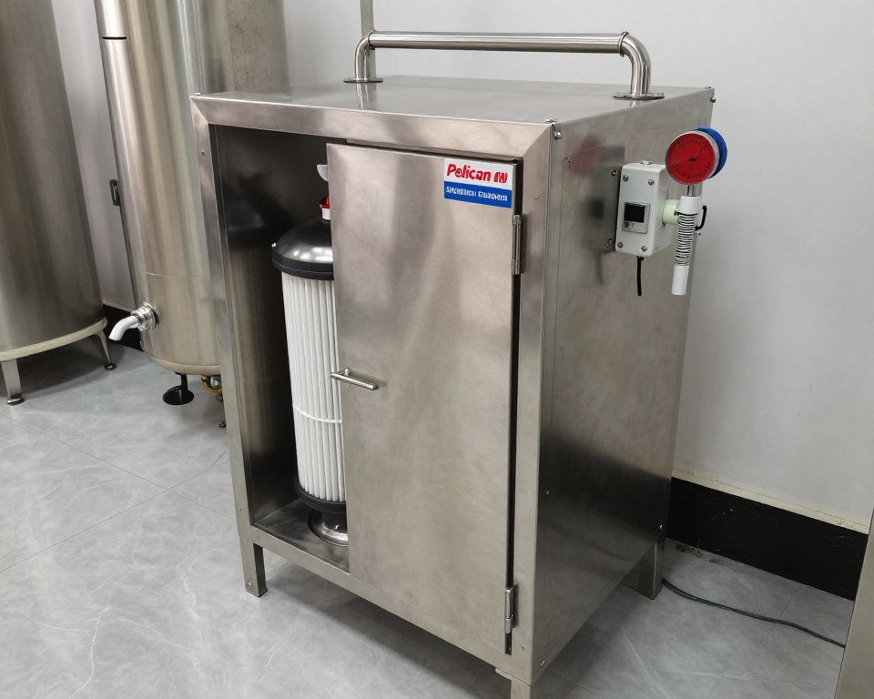 Pelican UV chamber installation with system Pelican UV chamber installation with system