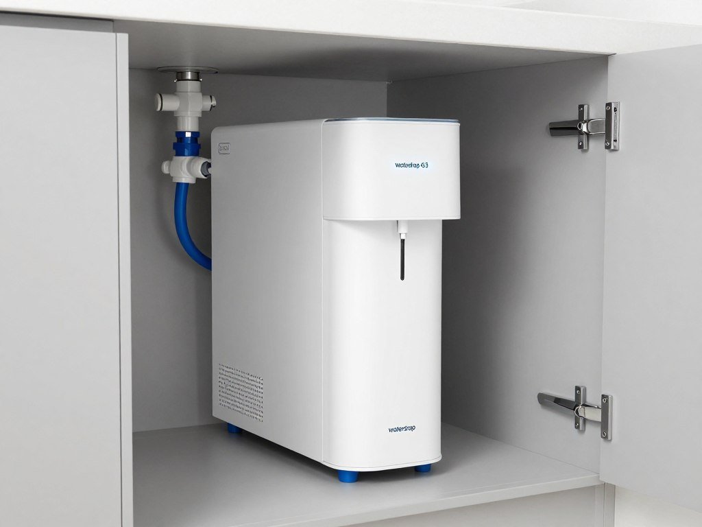 Waterdrop G3 tankless reverse osmosis system mounted under kitchen sink Waterdrop G3 tankless reverse osmosis system mounted under kitchen sink