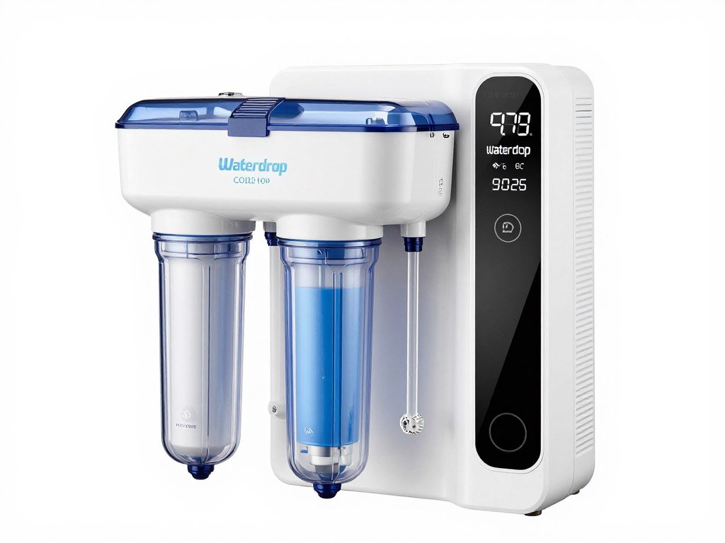 Waterdrop whole house water filtration system product shot Waterdrop whole house water filtration system product shot