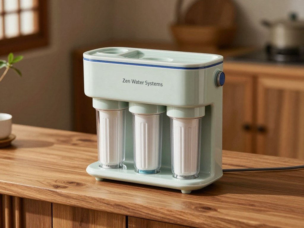 Zen Water Systems countertop alkaline water filter with multi-stage filtration Zen Water Systems countertop alkaline water filter with multi-stage filtration