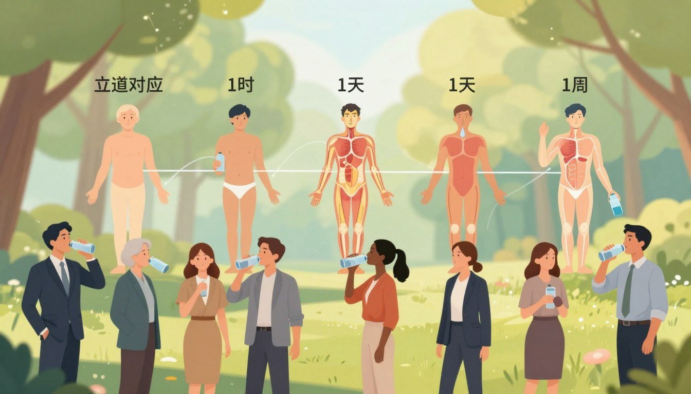 How long does it take for water to change your body?
