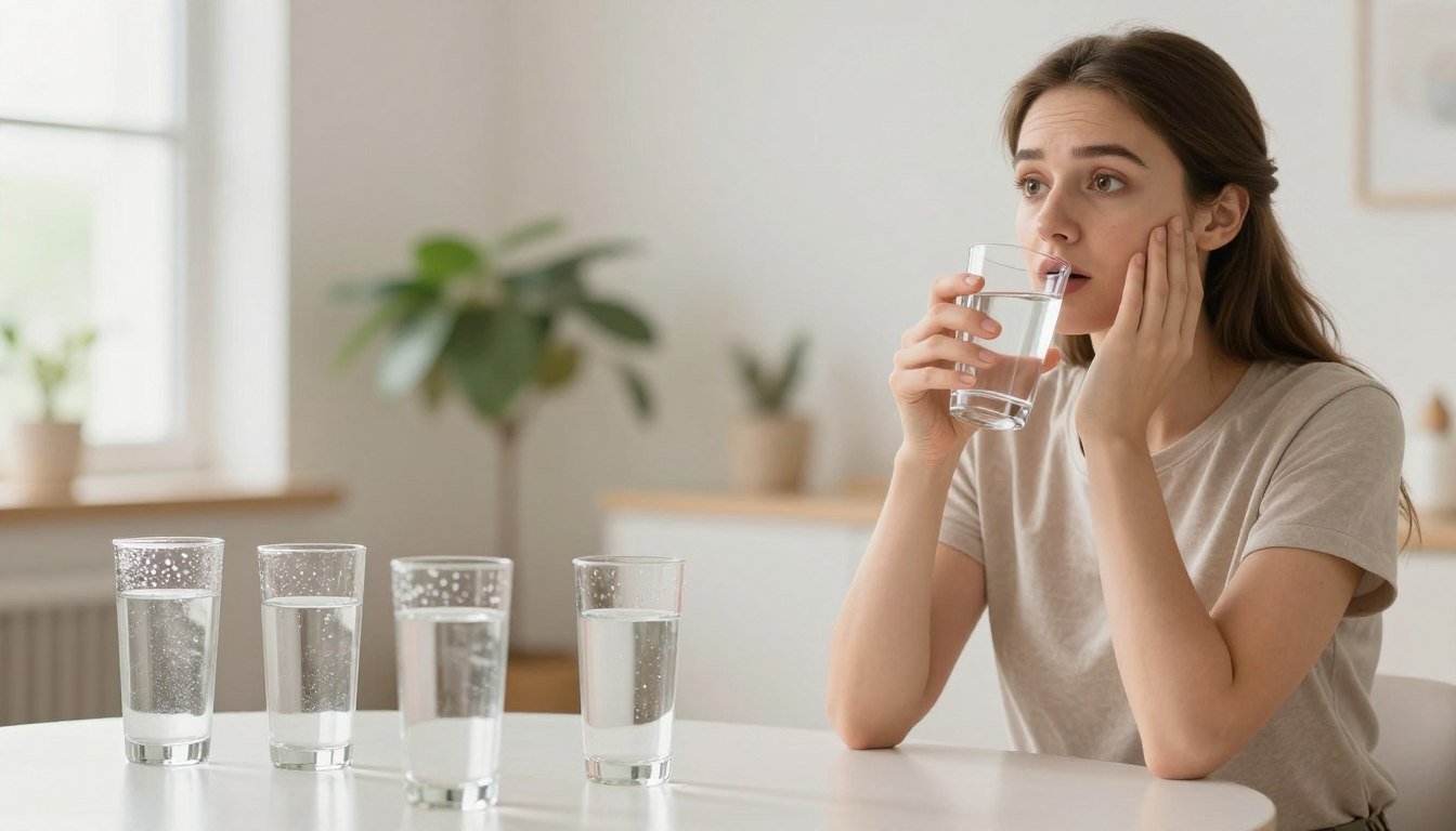What happens if you suddenly start drinking a lot of water?