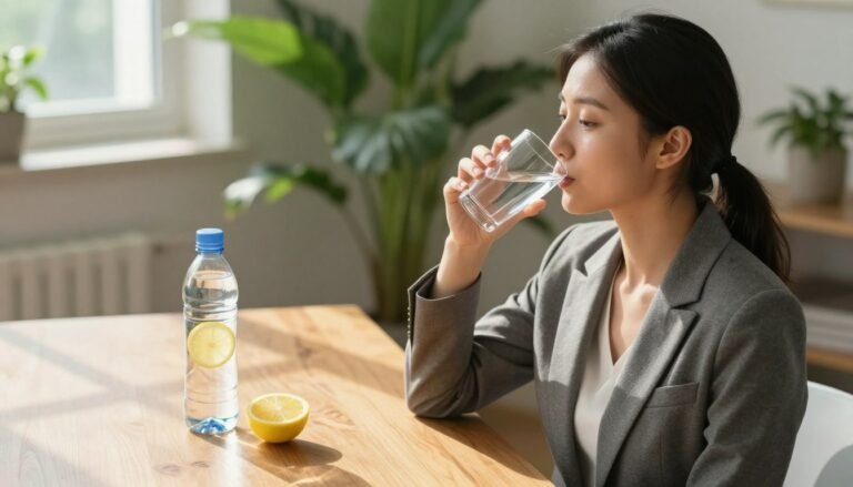 What is the correct way to drink water?