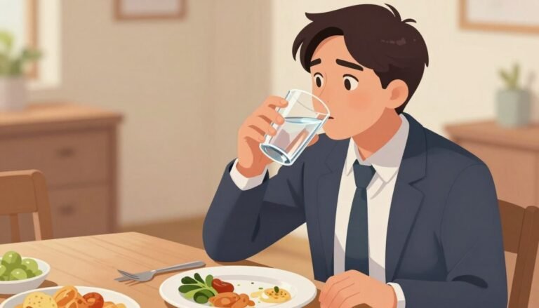 What will happen if we drink water immediately after eating?